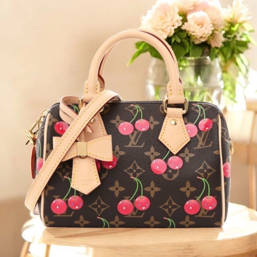 Brand New 20th Anniversary Louis Vuitton x Takashi Murakami Cherry Speedy 20 🍒